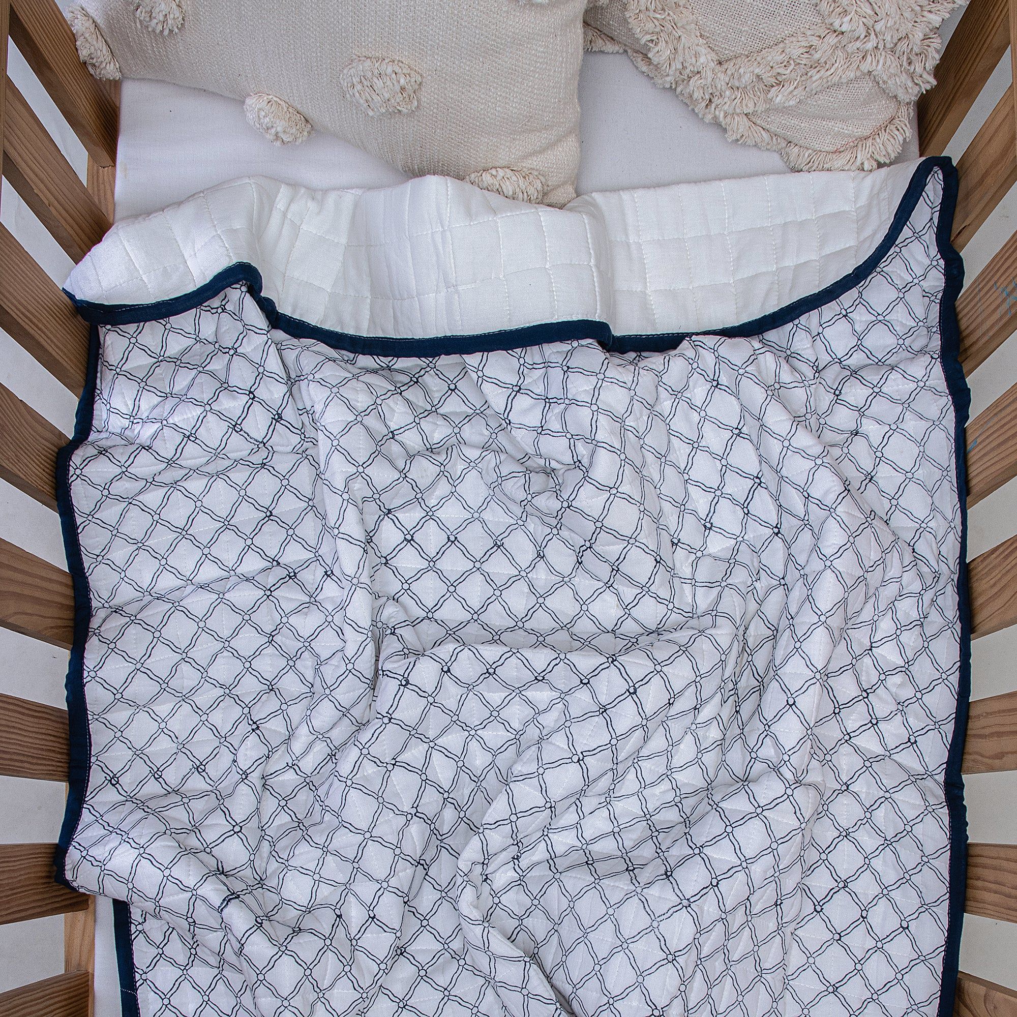 Check Printed Cotton Baby Blankets 126